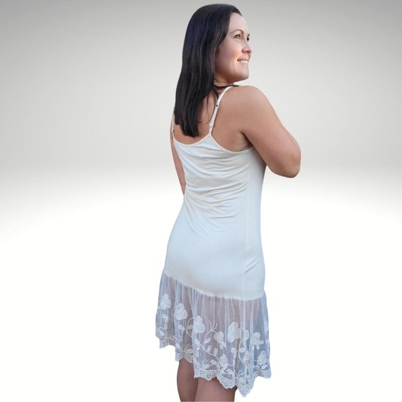 Stop and Smell the Roses Taupe Beige Lace Dress Extender - Picture 7 of 13